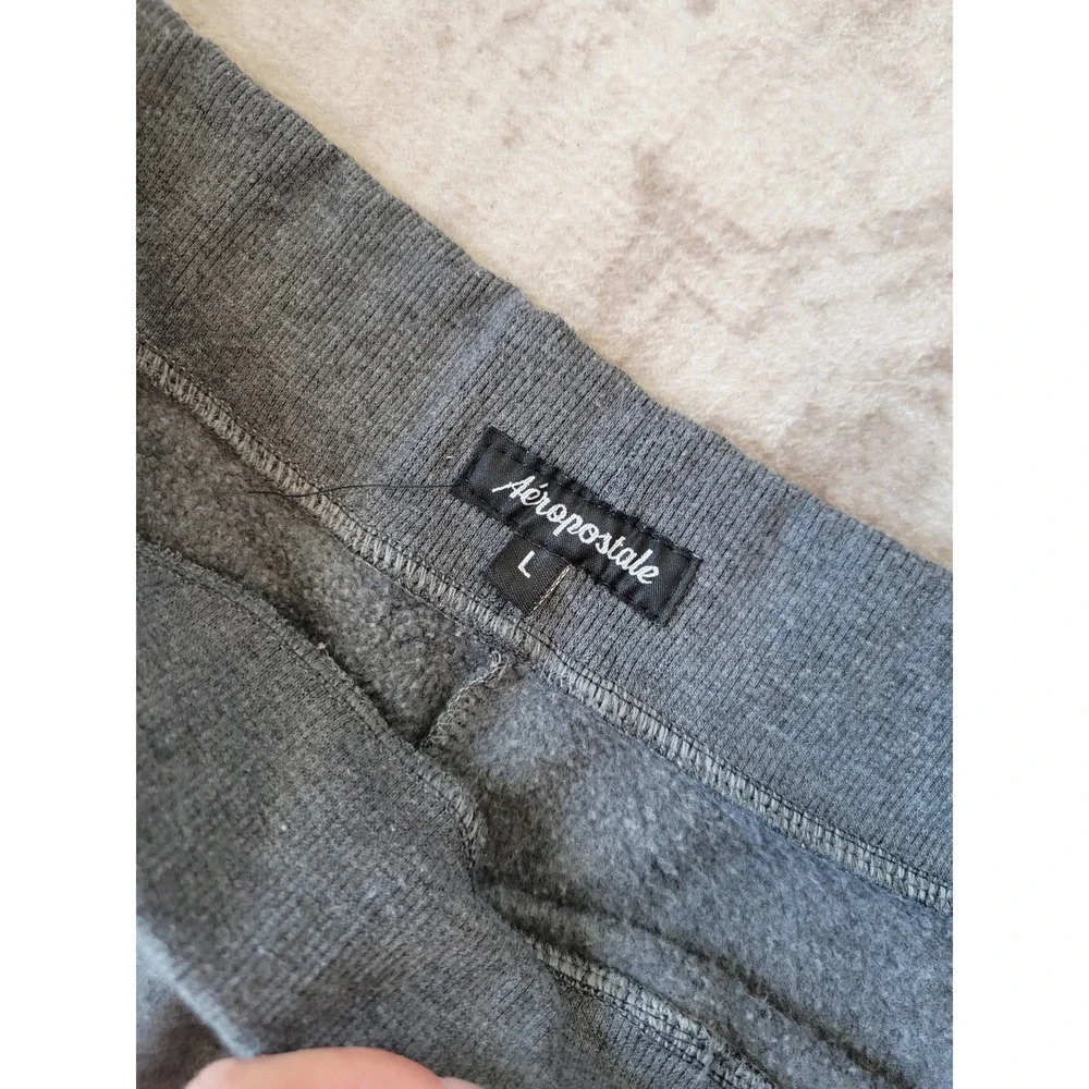 Aeropostale Men L Gray Sweat Shorts Aero New York USA Est 1987 Unisex‎